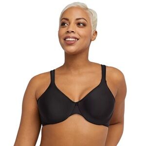BALI Passion For Comfort Full-Figure Underwire Bra Size 40D Black Style 3383